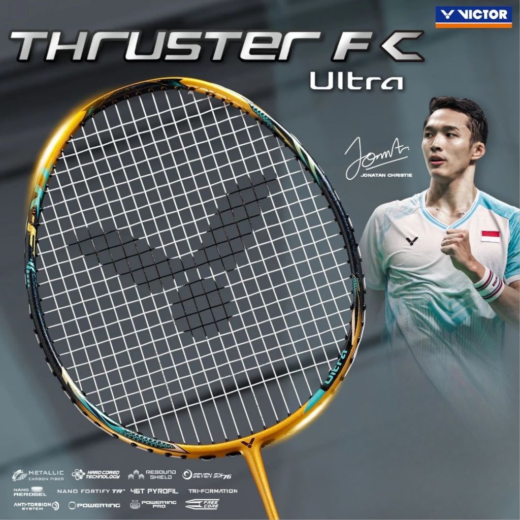 VICTOR ไม้แบดมินตัน รุ่น TK-F C ULTRA  [แถมเอ็น+ขึ้นเอ็นฟรี+กริป+ซอง+ประกันศูนย์ไทย](โปรดอ่านรายละเอียดก่อนสั่ง)