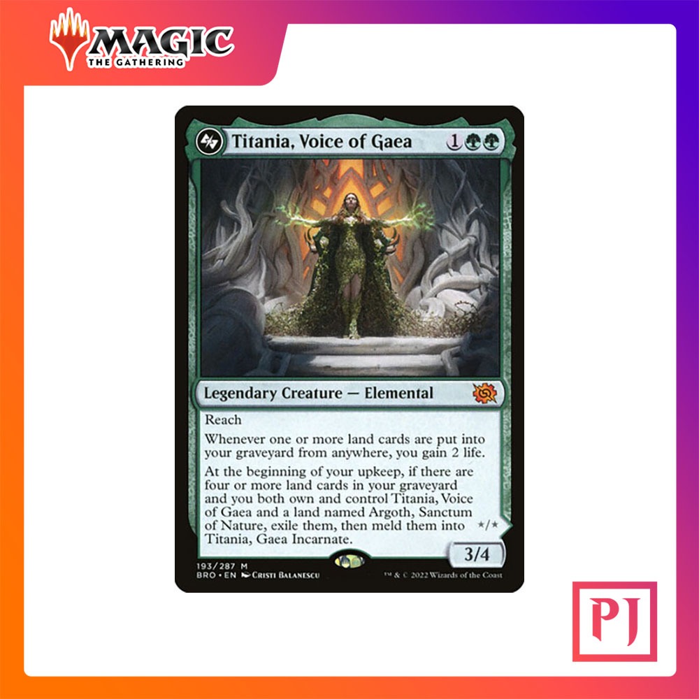 [MTG] Titania, Voice of Gaea // Titania, Gaea Incarnate (Top) [BRO] [GREEN] [MYTHIC] [NORMAL] [ENG]