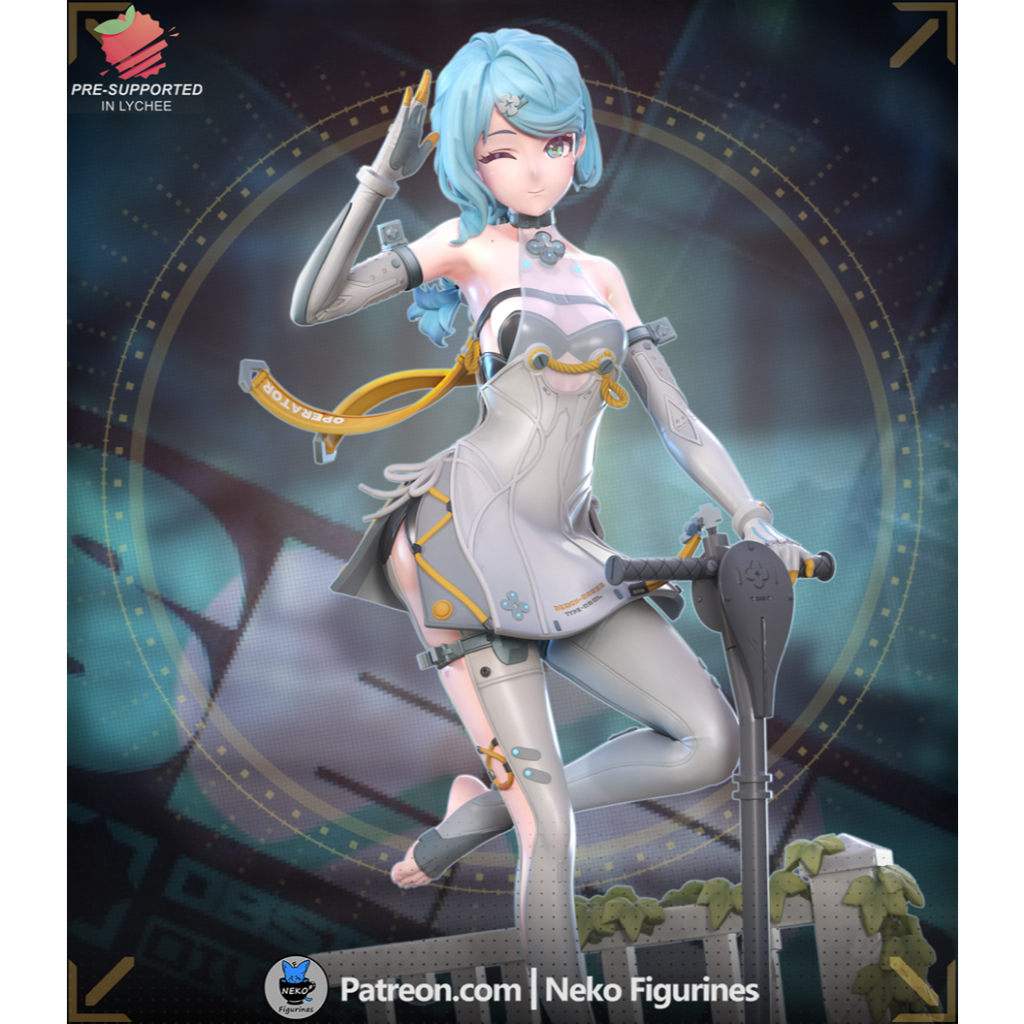 ฟิกเกอร์ โมเดลดิบยังไม่ทำสีจาก Zenless Zone Zero: Seed jr [เรซิ่น]