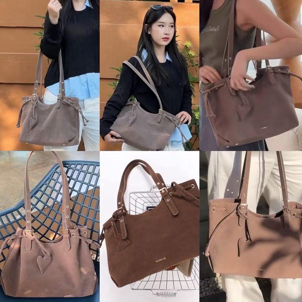 #207CICELLE Suede Vintage Bag👜 แบรนด์ CICELLE (ซี-เซล)    สไตล์ Modern Luxur - รูปที่ 5