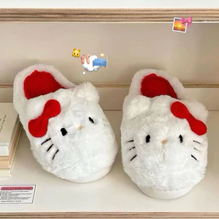 xReviewPromotion 89฿/คู่ (พรีนะคะ👀) HEYHOMI—รองเท้าเดินในบ้าน Slippers ตรีม: คิตตี้ Kitty “โซคิ้วมากกกค่ะ”