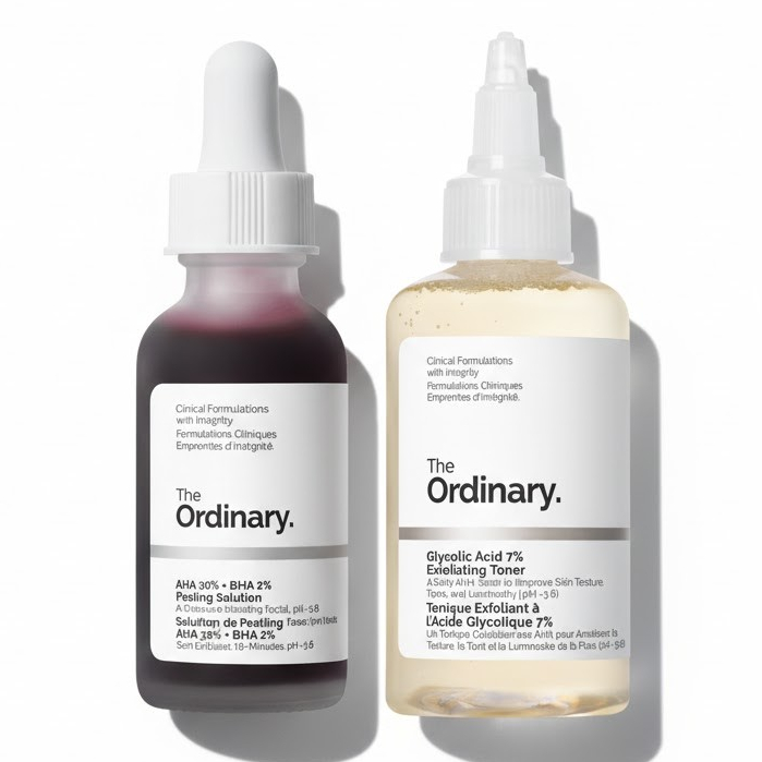 [SET F] The Ordinary Glycolic Acid 7% Exfoliating Toner+AHA 30% + BHA 2% Peeling Solution