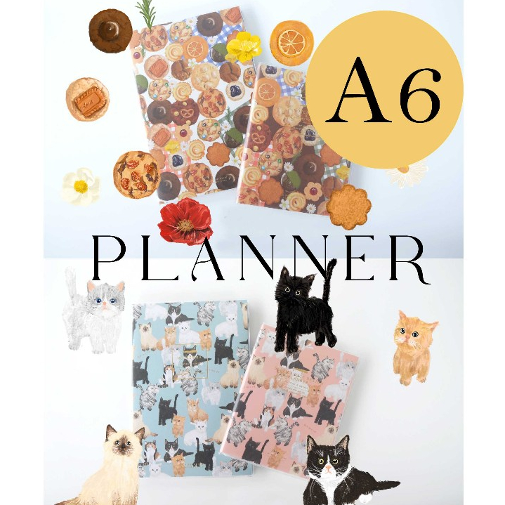 สมุดแพลนเนอร์ A6 เล่มหนา 160 หน้า ลายใหม่ 2026!!!!!