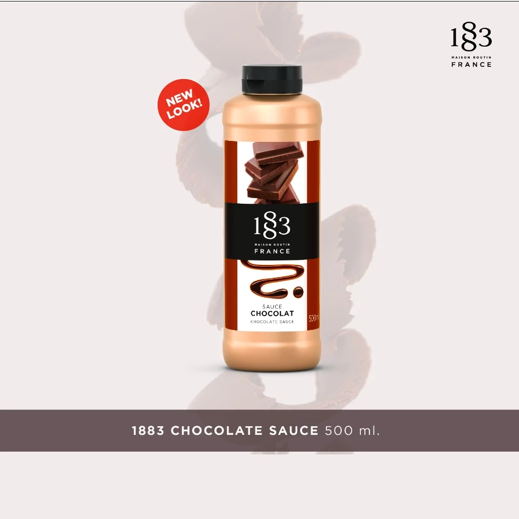 1883 ซอสช็อกโกแลต สำหรับคาเฟ่ ใช้ราดท้อปปิ้งและตกแต่ง | CHOCOLATE SAUCE 500 ml. (SKU 4707)