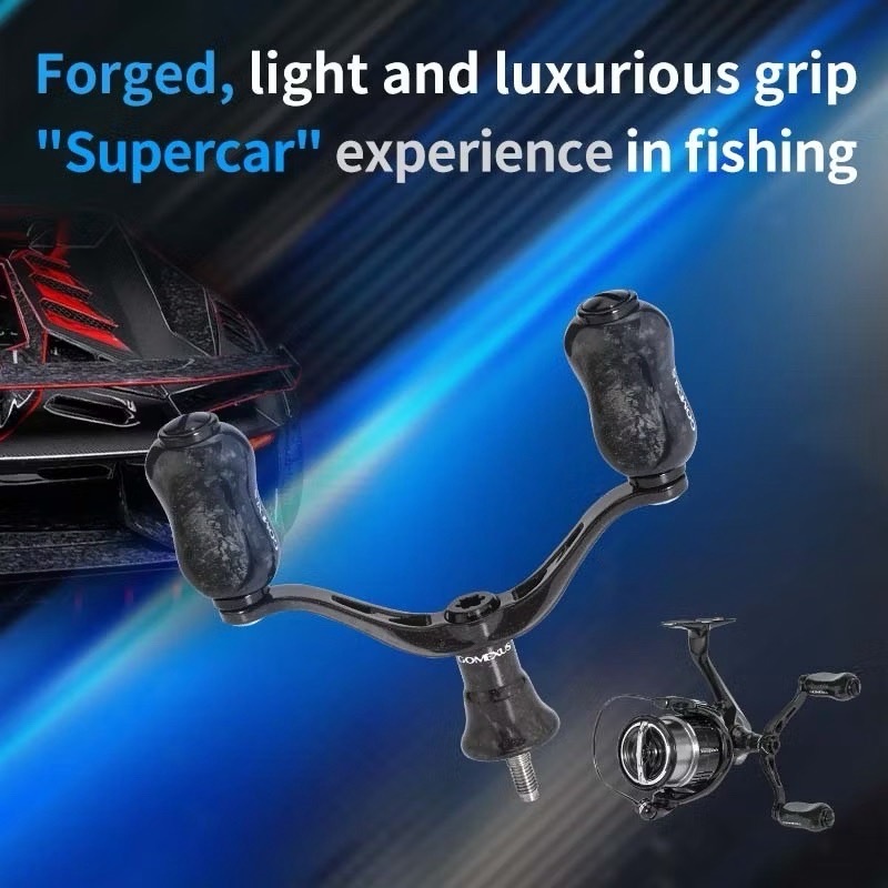 Gomexus All Carbon แขนคาร์บอน 98 mm. ขนาดน๊อป 22 mm. สำหรับรอก Shimano/Daiwa แขนเกลียว(สต๊อกในไทย)