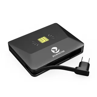 เครื่องอ่านบัตรประชาชน Smart Card Reader แบรนด์ Zoweetek ของแท้ รับประกันคุณภาพ 1 ปีเต็ม