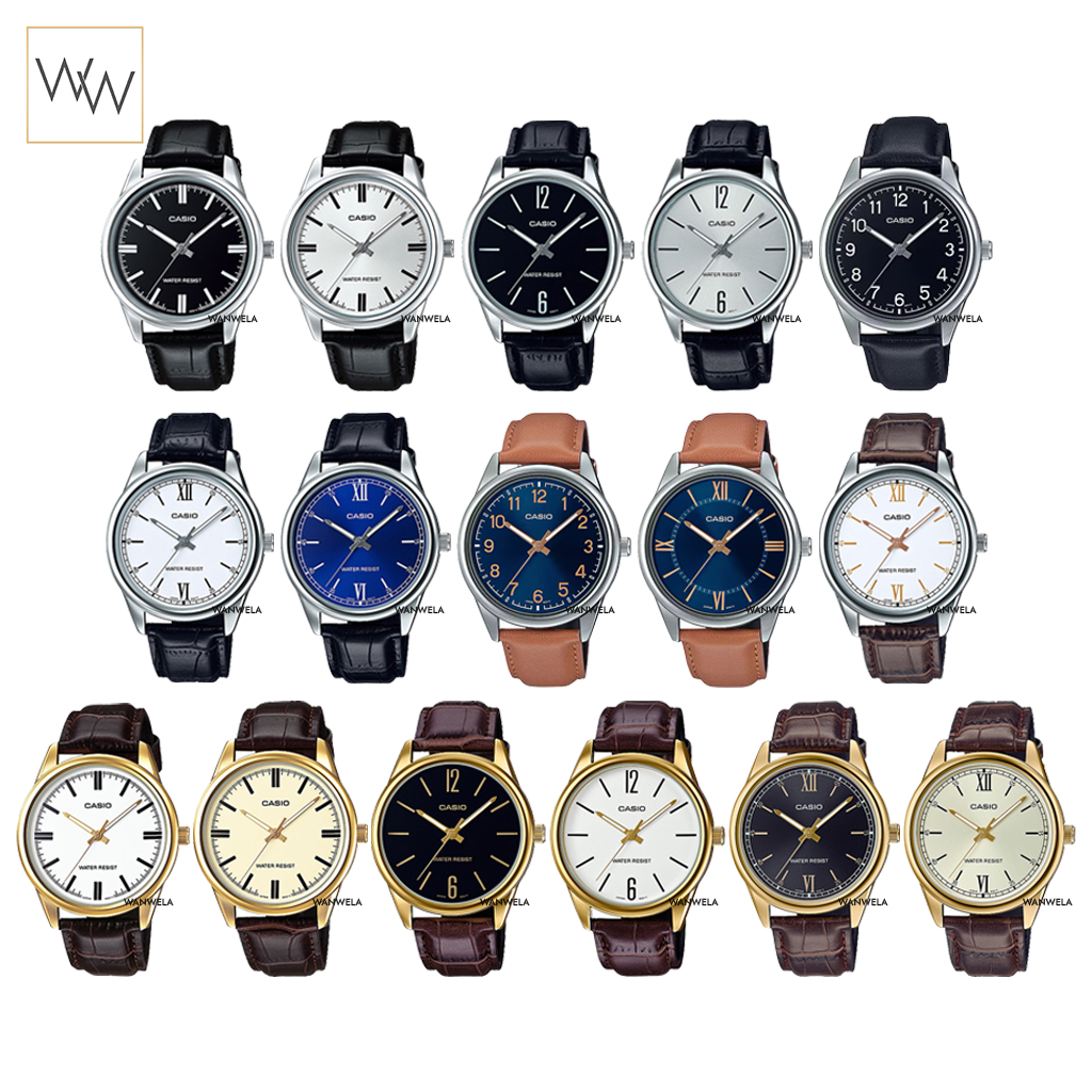 ของแท้ นาฬิกาข้อมือ Casio ผู้ชาย รุ่น MTP-V005 สายหนัง ราคา ถูกที่สุด ดีลบีเคเค รูปภาพหลัก