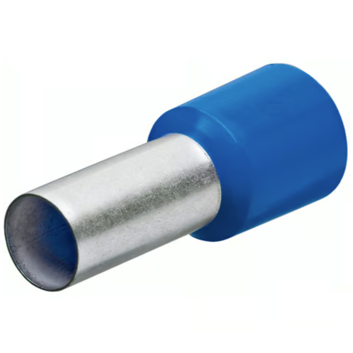 ปลอกปลาย (หัวหุ้มยาง) พร้อมขอบ KNIPEX NO.97 99 334 Wire ferrules with plastic collar BLUE Cable 2 SQ MM