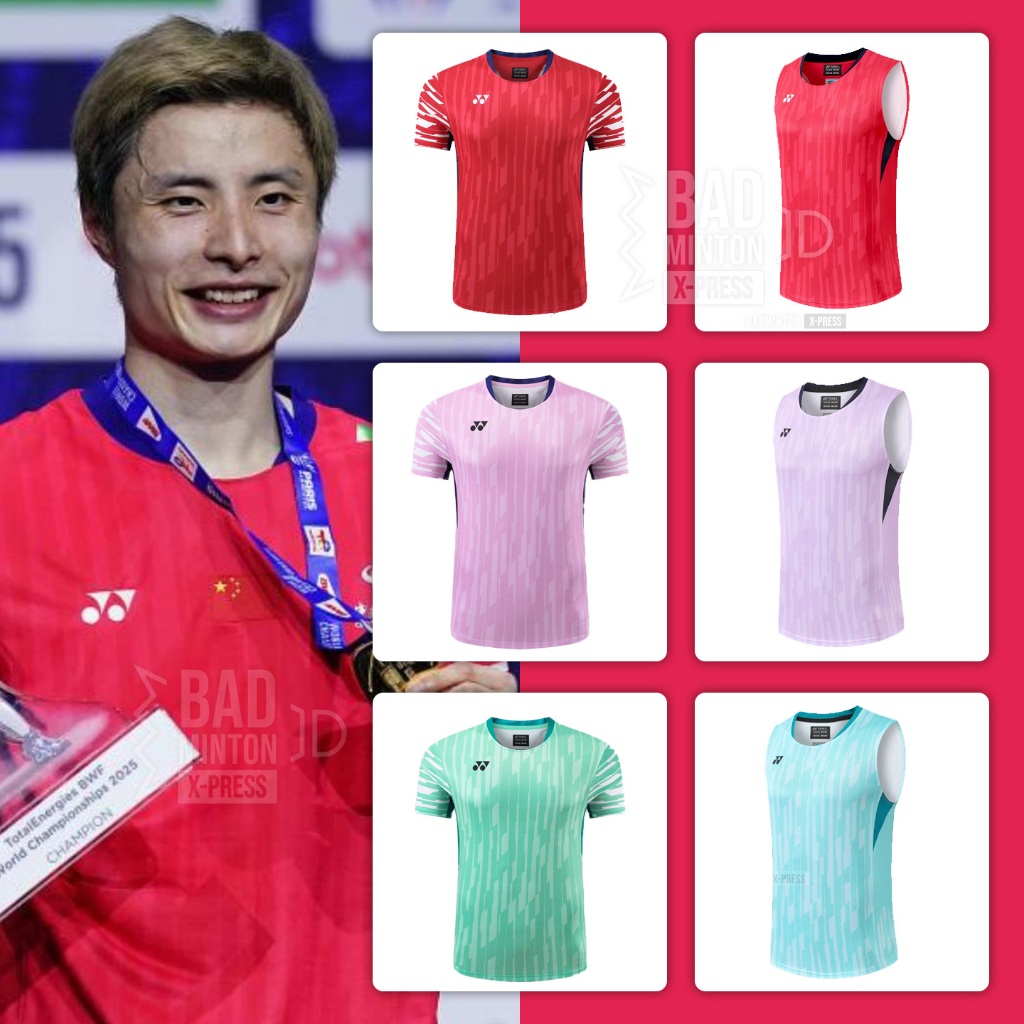 ✨ [ส่งจากไทย] เสื้อแบดมินตันโยเนก ทีมชาติจีน รุ่นใหม่ปี 2025 แขนสั้น แขนกุด สินค้าพร้อมส่งจากคลังสินค้าในไทย  ✨