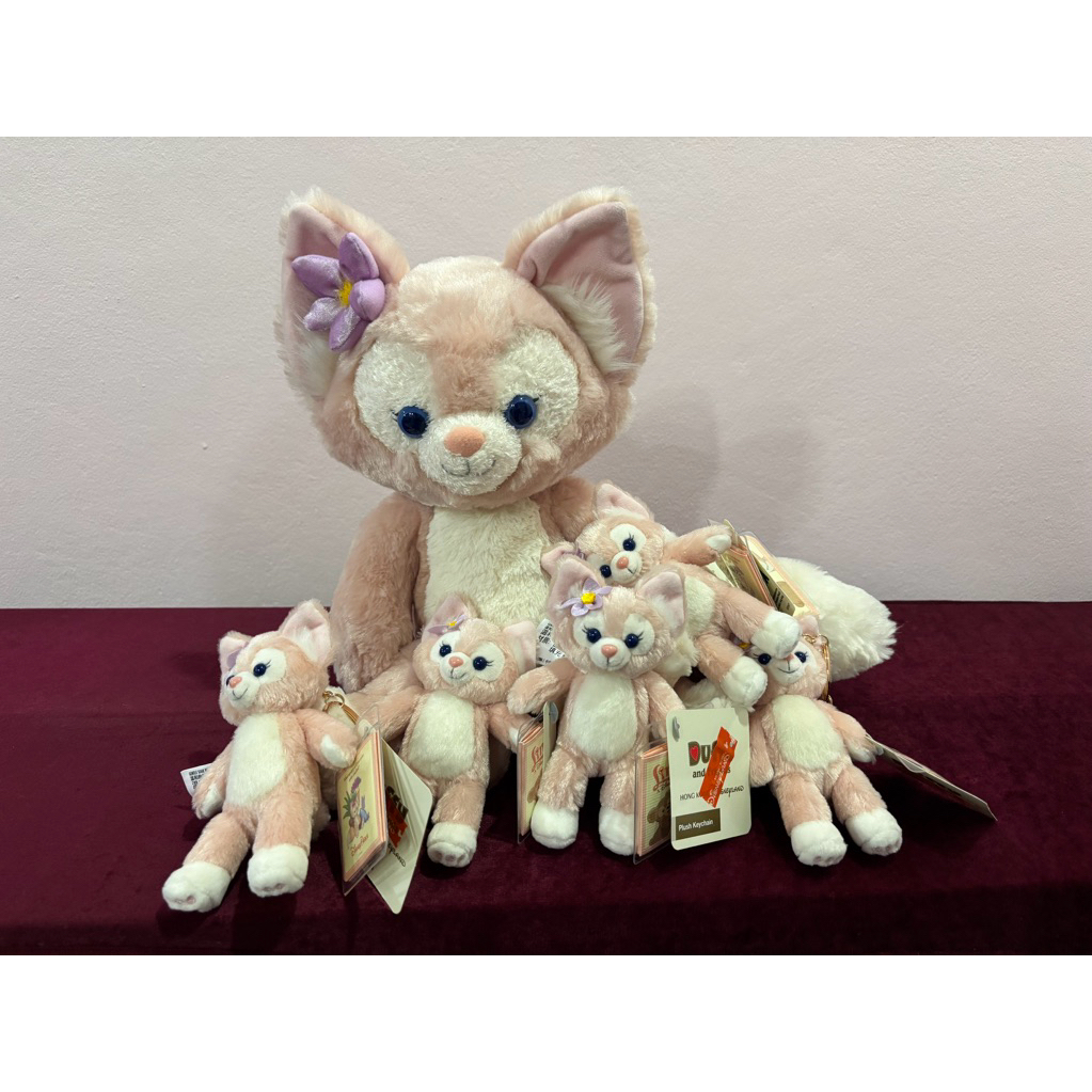 พวงกุญแจ​ disney duffy &​ friends  linabell ลินาเบล ตุ๊กตา​ จิ้งจอกชมพู