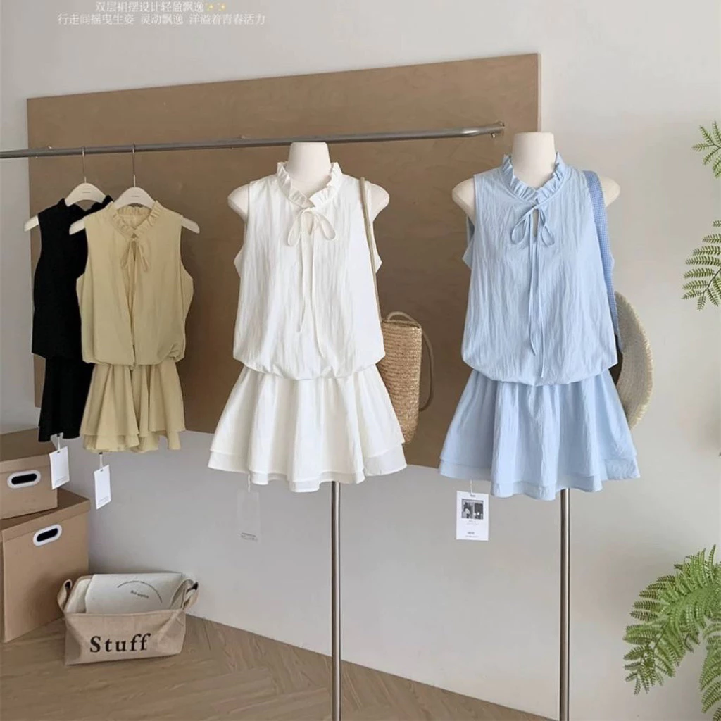 LILY เดรสกระโปรง มินิเดรส งานนำเข้า ใส่เที่ยว ใส่ออกงานได้เลยน้า คัดติ้งเป๊ะทรงสวยมาก แนะนำเลยค่า