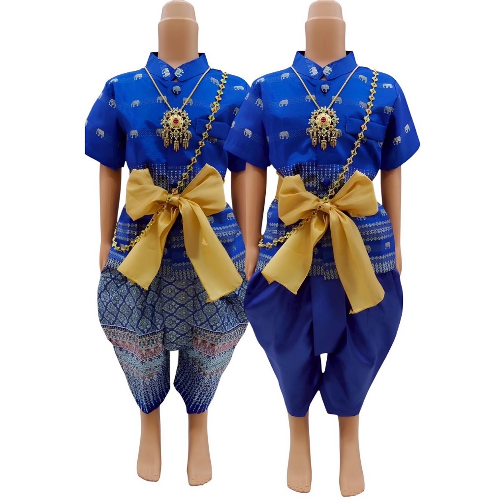 SOPHIA ชุดไทยเด็กชาย(อายุ 3-7 ปี) ชุดพี่หมื่นผ้าไหมแพรทิพย์ 1 เซตมี 3 ชิ้น รหัส THB22+THB26