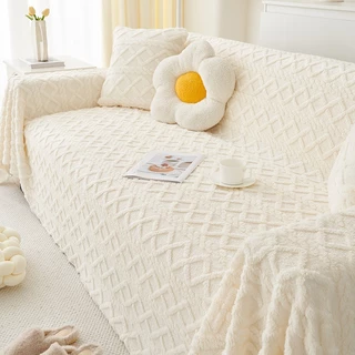 ผ้าคลุมโซฟา ผ้าคลุมฟอร์นิเจอร์ ผ้าอเนกประสงค๋ ขนาด 180*230CM /180*340CM ผ้าห่ม เนื้อผ้านุ่ม สไตล์นอร์ดิก มี 8 สี 5 ขนาด