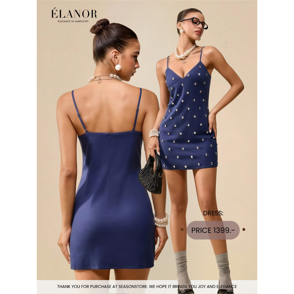 RIVIERA EMBROIDERED MIDI DRESS