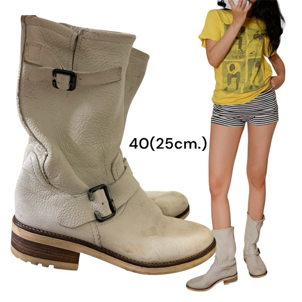 SKD - B รองเท้าบูท​ บูทคาวบอย บูทยาว บูทสั้น เบอร์ 36 - 37 - 38 - 39 - 40 มือสอง งานนอก (พร้อมส่ง) ด