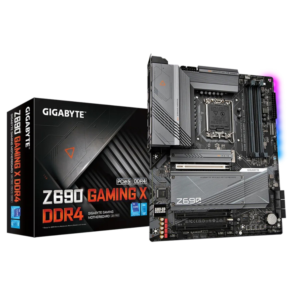 MAINBOARD (เมนบอร์ด) GIGABYTE Z690 GAMING X DDR4 (REV. 1.1) (SOCKET LGA 1700) สินค้ามือ 1