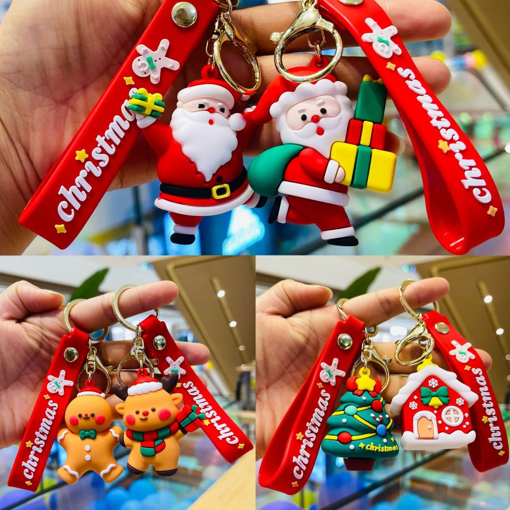 A18 🇹🇭 พวงกุญแจลายการ์ตูน พวงกุญแจ พวงกุญแจคริสต์มาส วันเด็ก ของขวัญ ของปัจฉิม พร้อมส่งในไทย