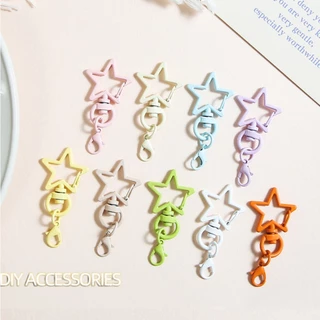 พวงกุญแจ ตะขอเกี่ยว พวงกุญแจ DIY รูปดาว น่ารัก หลากหลายสี พร้อมจัดส่งที่ไทย