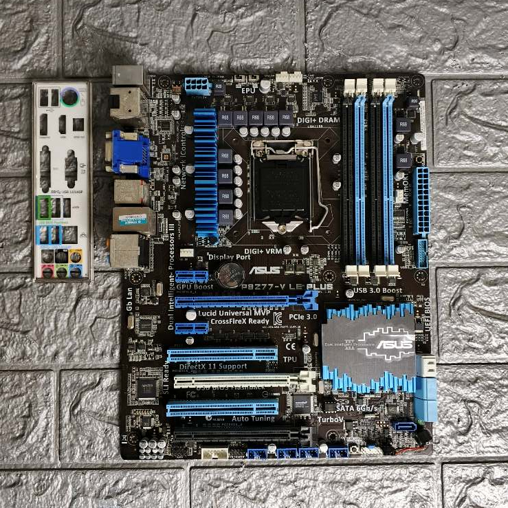 ⚡️ เมนบอร์ด Asus P8 Z77-V LE PLUS Socket LGA 1155 (มีฝาหลัง) ฟรีSpeakerเมนบอร์ด