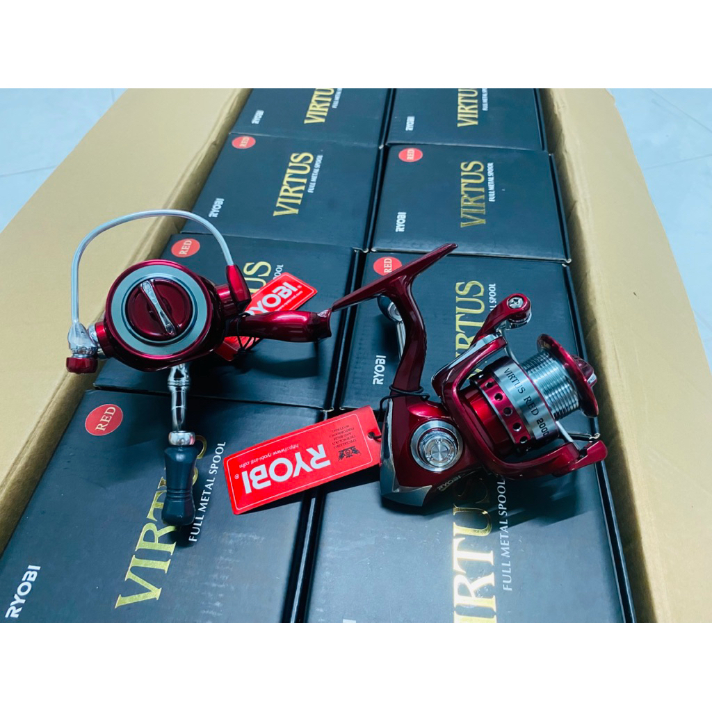 Ryobi virtus red รุ่นยอดนิยมของแบรนด์ Ryobi เหมาะกับงานสปิ๋ว เหยื่อปลอม สวายแข่ง งานหน้าดินสายหวาน