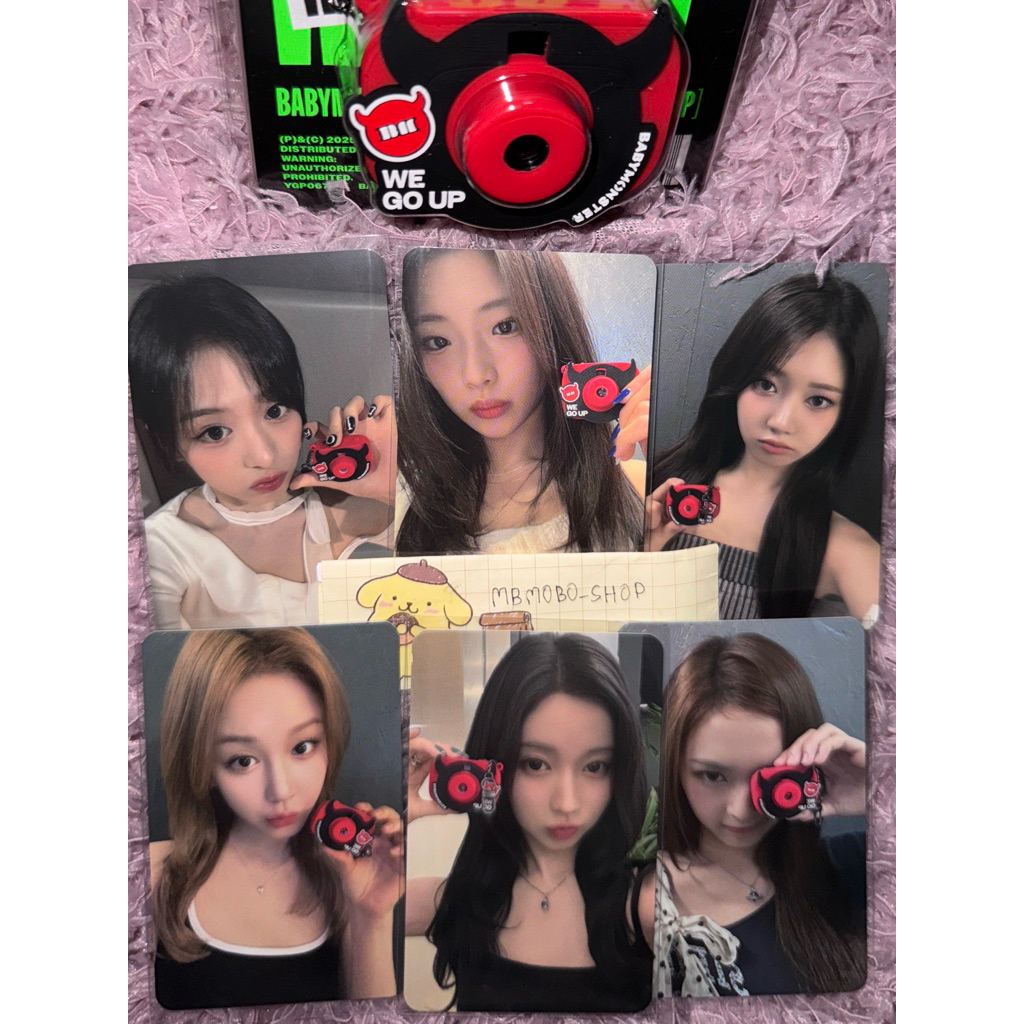 พร้อมส่ง การ์ด babymonster album   wegoup v jeyring , drip v badana แยกเมมพร้อมส่ง
