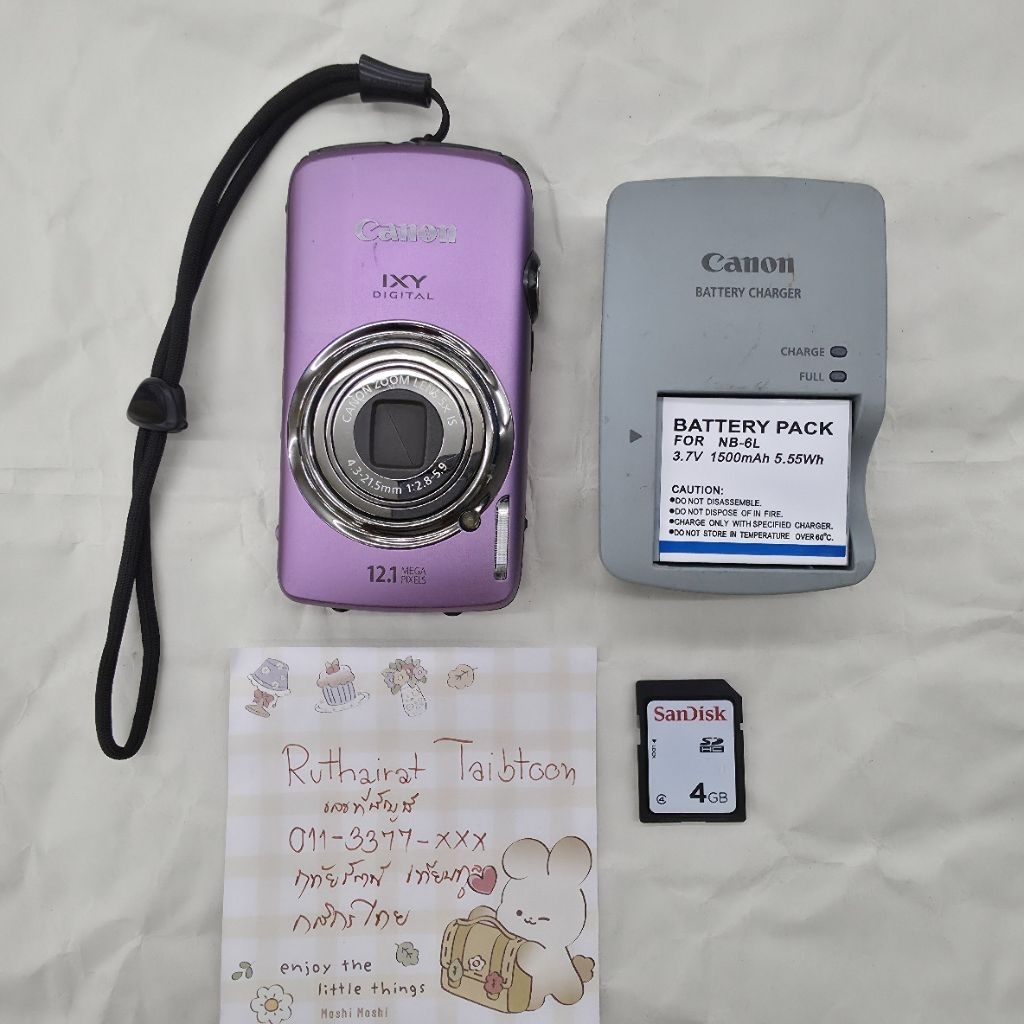 🌈 กล้องดิจิตอล Canon IXY 930is สีชมพู