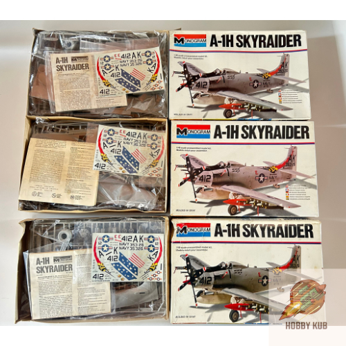 พลาสติกโมเดลเครื่องบินประกอบ A-1H Skyraider Monogram No. 5419 สเกล 1/48