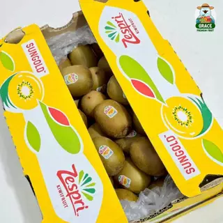 กีวี่ นิวซีแลนด์ สีเขียว/สีทอง แบรนด์ Zespri พรีเมี่ยม