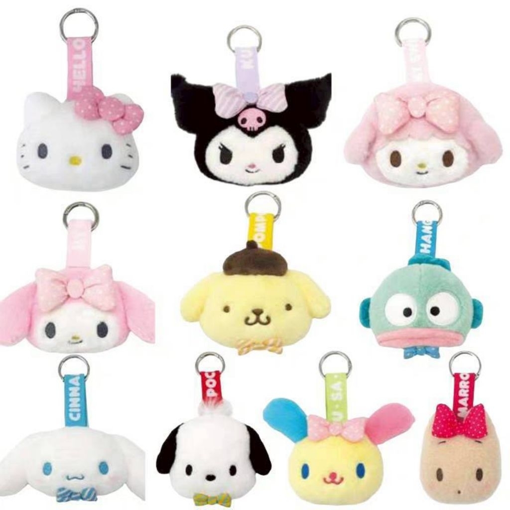 พวงกุญแจ Sanrio  งานป้ายญี่ปุ่น​ ห้อยกระเป๋าก็น่ารักสุดๆ ราคาชิ้นละ​129 บาท