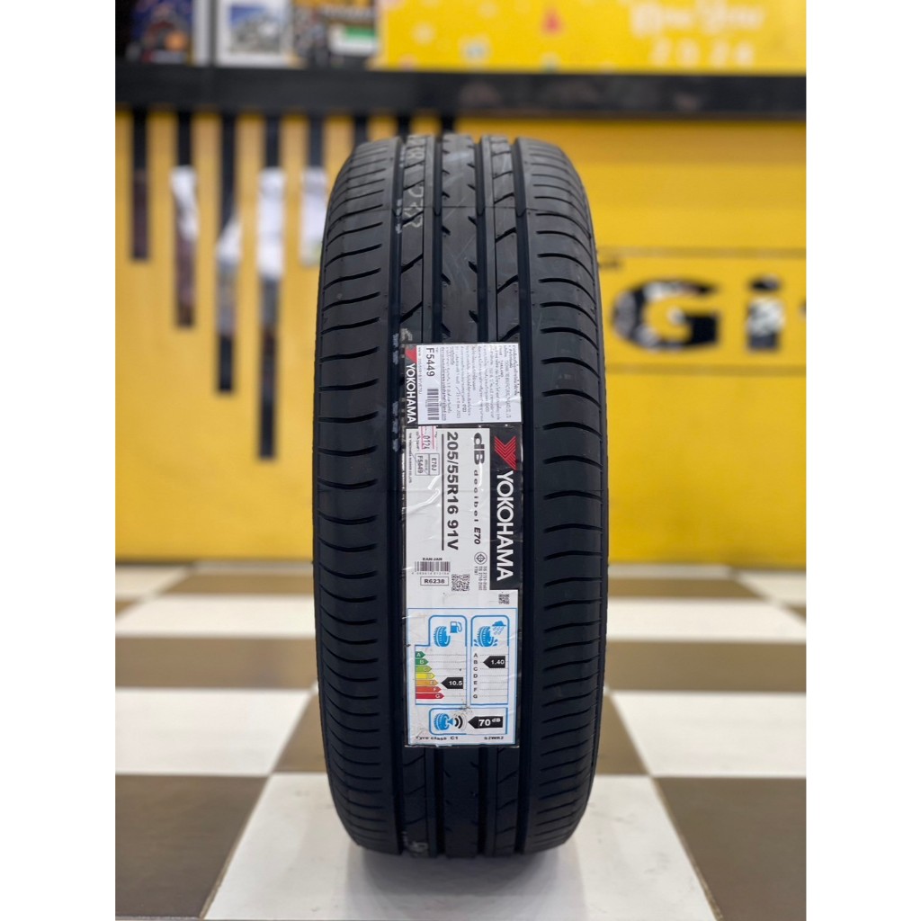 ยางใหม่ Yokohama Advan dB E70 205/55R16 ยางใหม่ปี2025