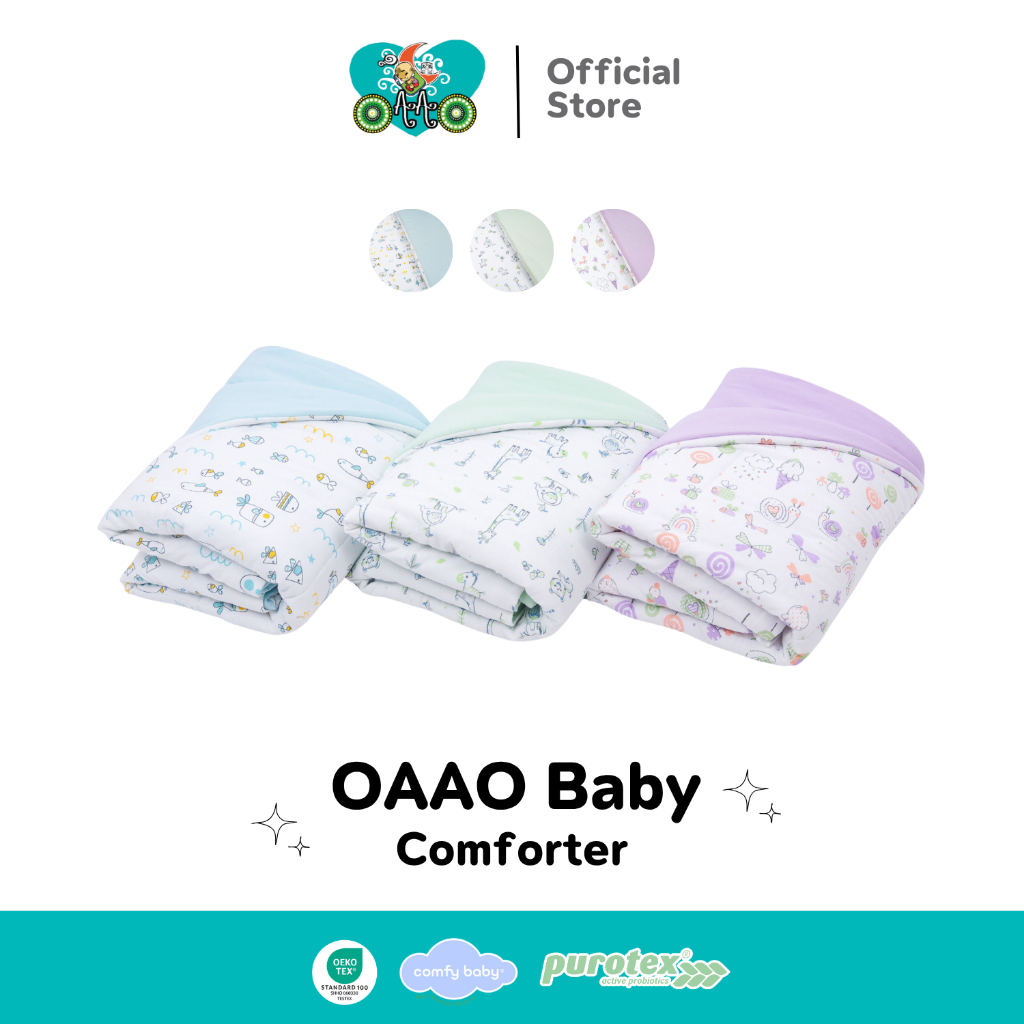 OAAObaby ผ้าห่มเด็กแรกเกิด ผ้าห่มกันสะดุ้ง Silky soft ไร้สารก่อภูมิแพ้ | Jersey Cotton Comforter