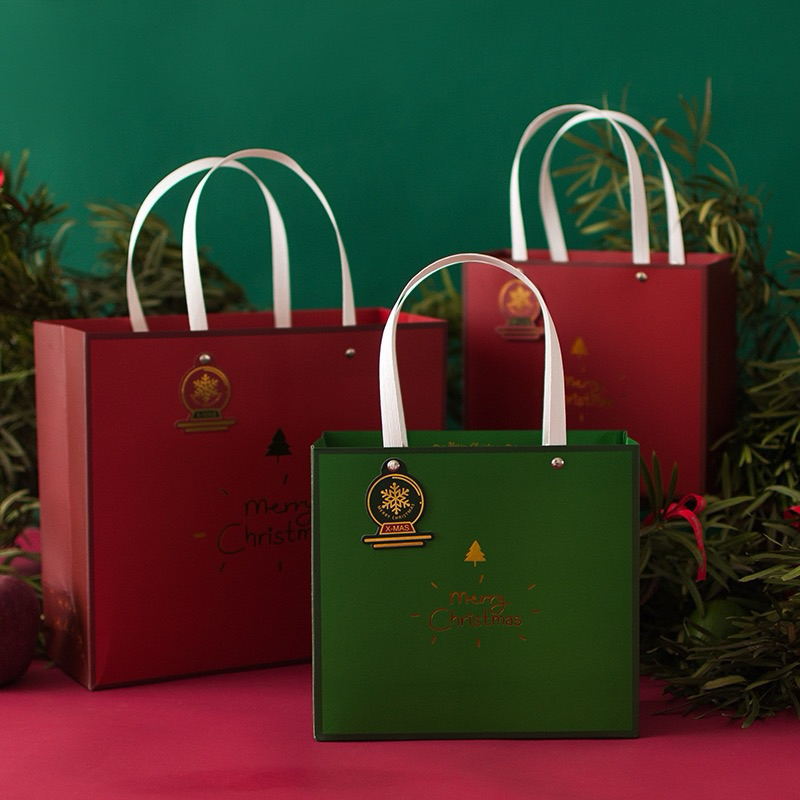 พร้อมส่ง💗ถุงกระดาษของขวัญ (ลายคริสต์มาส) 🎅 ขนาด S M L 🎅 DIY ถุงน่ารัก