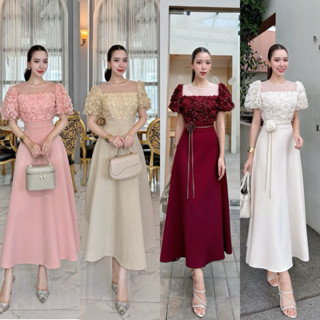 LALABELLE•เดรสเจ้าหญิงแขนตุ๊กตาแต่งซีทูทรงเจ้าหญิงกระโปรงเป็…