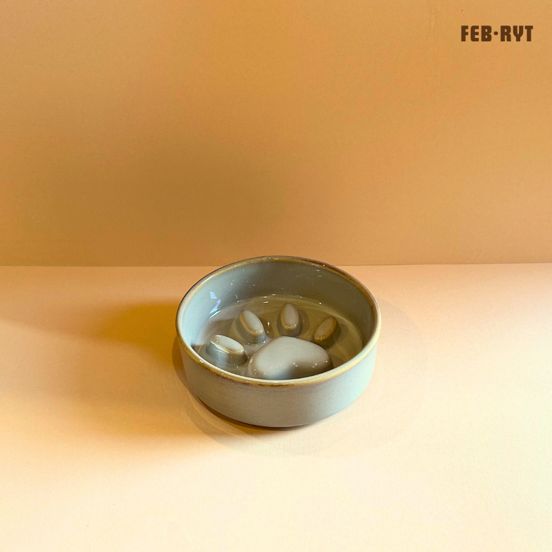 ชามเซรามิคชะลอการกิน Ceramic Slow Feeder bowl