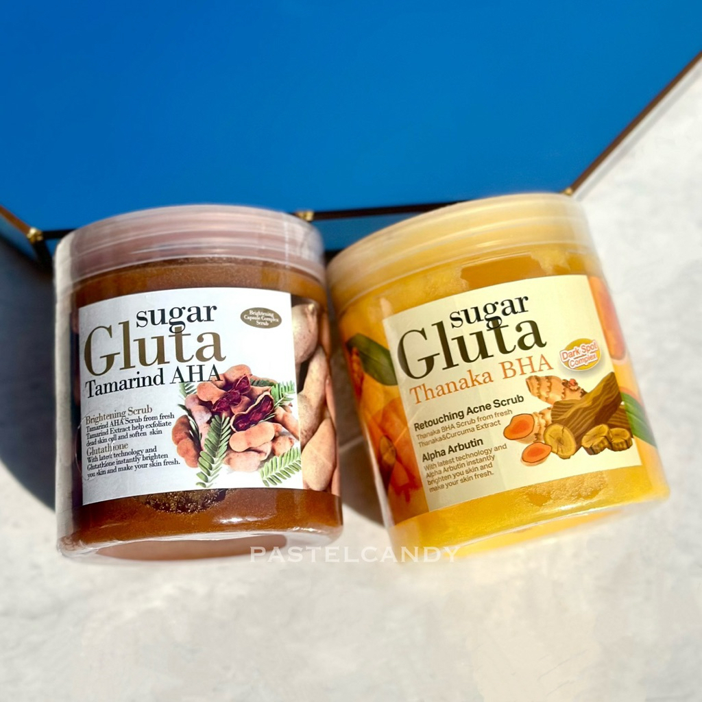 SALE🔥แท้💯% สครับ eveandboy SUGAR GLUTA Scrub Tamarind สครับมะขามขัดผิวขาว/SUGAR GLUTA Thanaka BHA สค