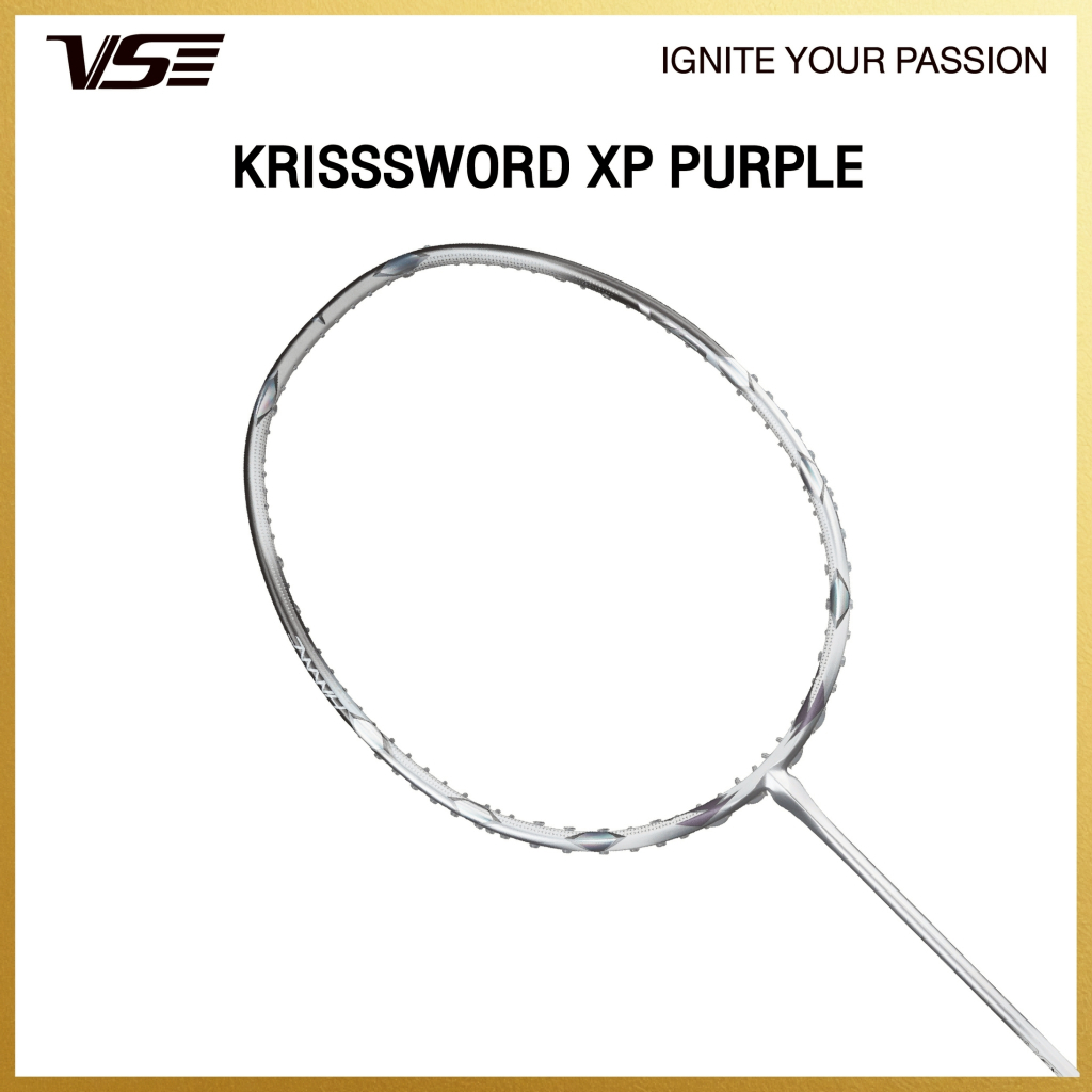 ไม้แบดมินตัน VS KRISSSWORD XP PURPLE สีใหม่ แถมเอ็น พันด้าม ซอง (โปรดอ่านรายละเอียดก่อนสั่ง)