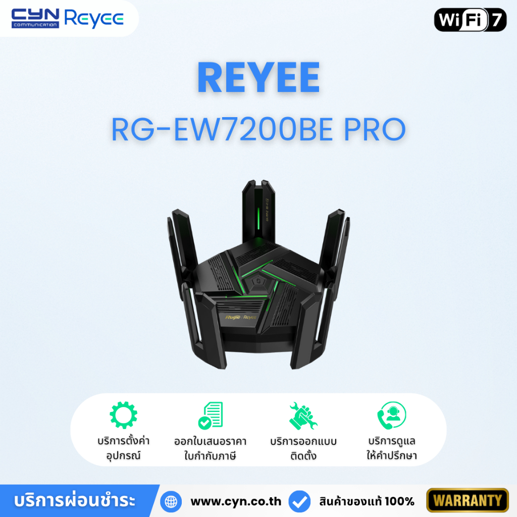 Reyee RG-EW7200BE PRO BE7200 Wi-Fi 7 Gaming Router