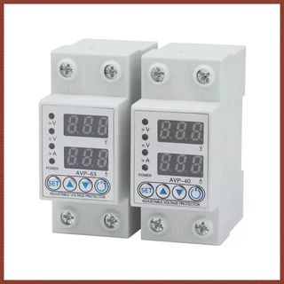 40A / 63A อุปกรณ์ป้องกันไฟเกิน กันไฟกระชาก รีเซ็ตอัตโนมัติ ใช้กับบ้าน 220V 50Hz การอ่านที่แม่นยำ พร้อมส่ง