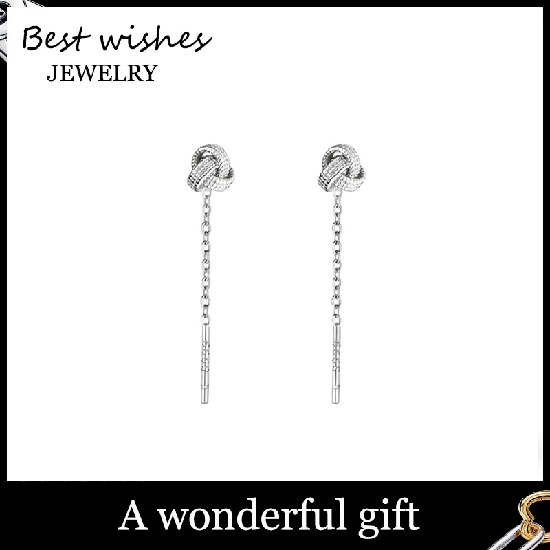 WG Jewelry สร้อยหู ต่างหู ต่างหูสายโซ่ ต่างหูยาว สร้อยหูนำโชค สวย WG-E023 ของขวัญ