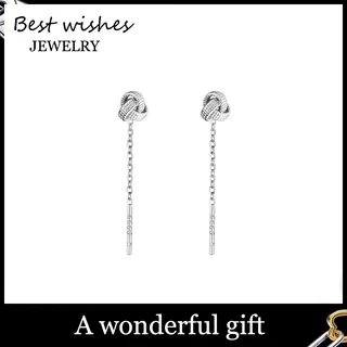 WG Jewelry สร้อยหู ต่างหู ต่างหูสายโซ่ ต่างหูยาว สร้อยหูนำโชค สวย WG-E023 ของขวัญ