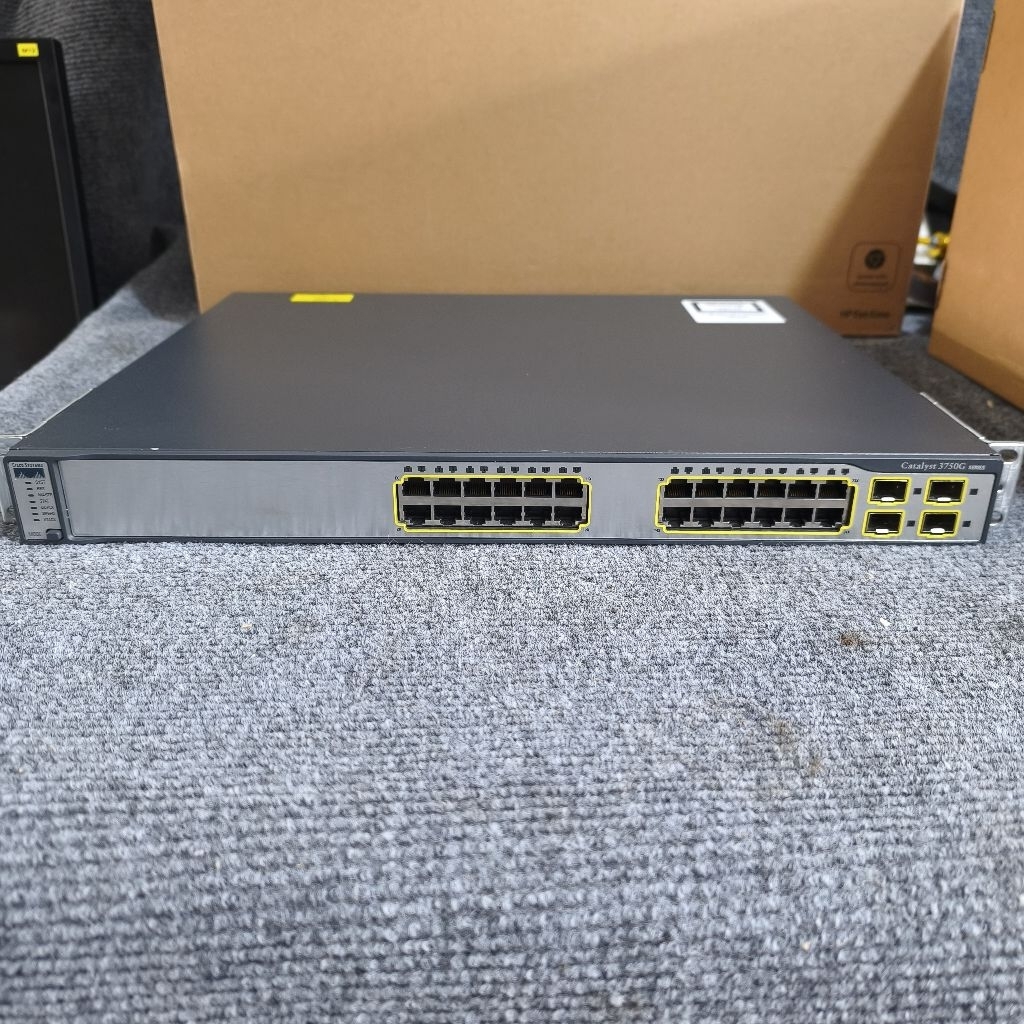 1Gbps Switch 24 Port Cisco Catalyst 3750G 10/100/1000