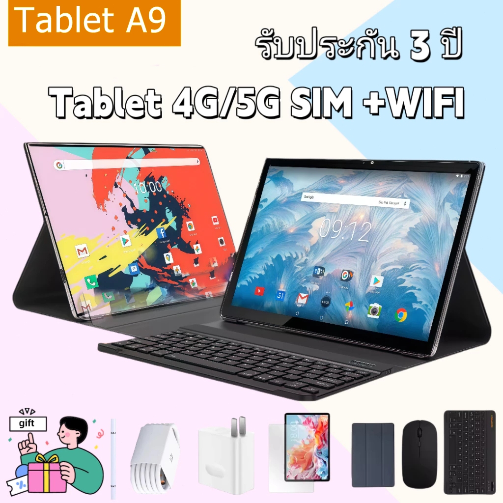 【ซื้อ1แถม9】2025ใหม่ Xiaomi A9 11.8นิ้ว 5G tablet android RAM16G ROM1T แท็บเล็ตถูกๆ 32MP+64MP รองรับ2