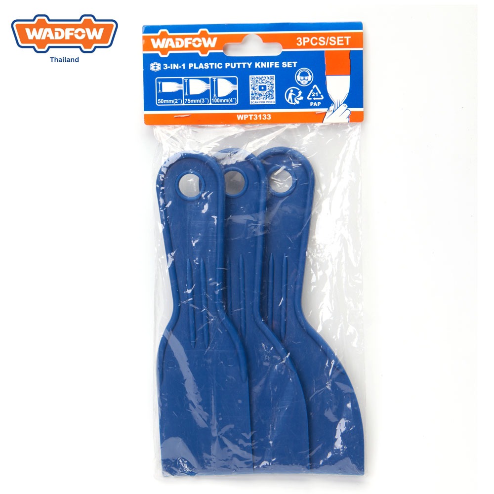 WADFOW WPT3133 ชุดเกรียงโป้วสี 3 ชิ้น