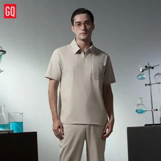 [ไม่ปักชื่อ] GQ Pro MED Men Scrub Polo เสื้อสครับโปโลผู้ชายรุ่นพรีเมียม สะท้อนน้ำ