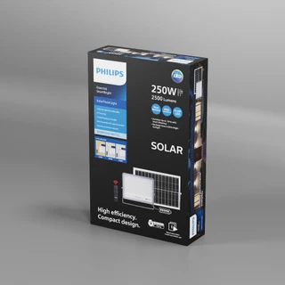 Philips Lighting Solar โคมไฟสาดโซลาร์ เปลี่ยนแสงได้เหลือง-ขาว 3000K-4000K-6500K มีรีโมท สาย5เมตร