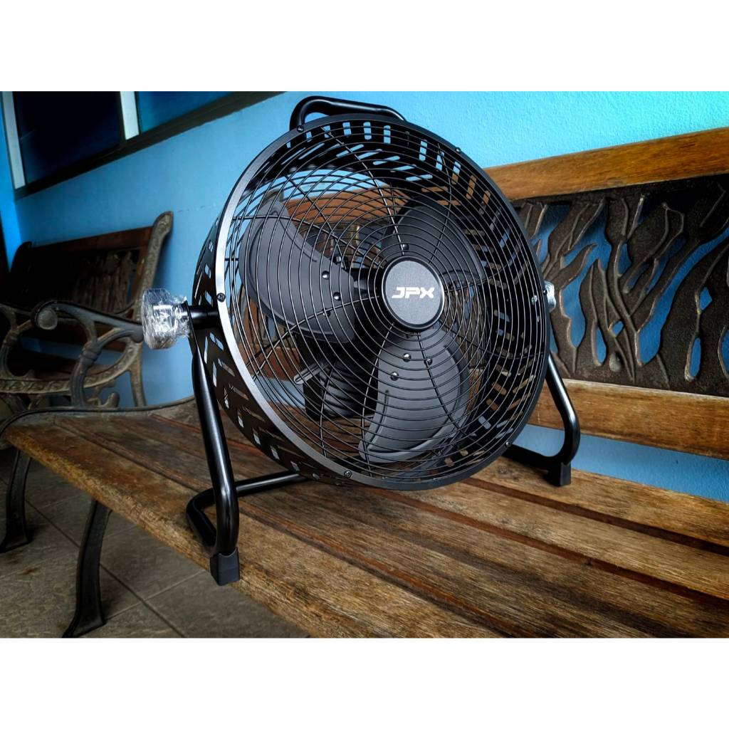 JPX พัดลมแบตเตอรรี่ 12 นิ้ว แถมมีขาตั้งพื้น