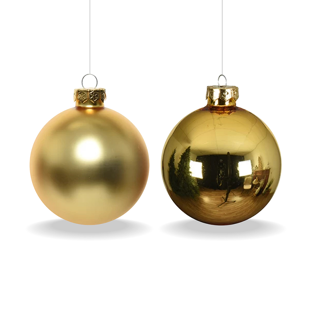 ลูกบอลคริสต์มาส Light Gold - Christmas Baubles Glass | Ø 8 cm.