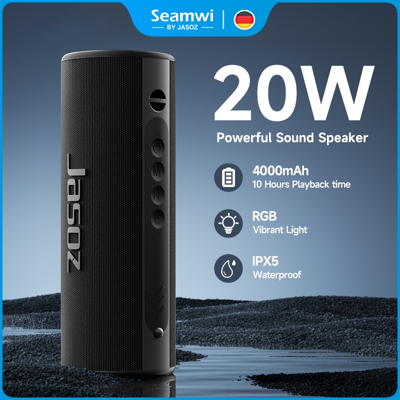 ⚡ส่งจาก กทม⚡Seamwi ลําโพง ลำโพงบลูทูธ 20W Portable Bluetooth Speaker คุณภาพเสียง