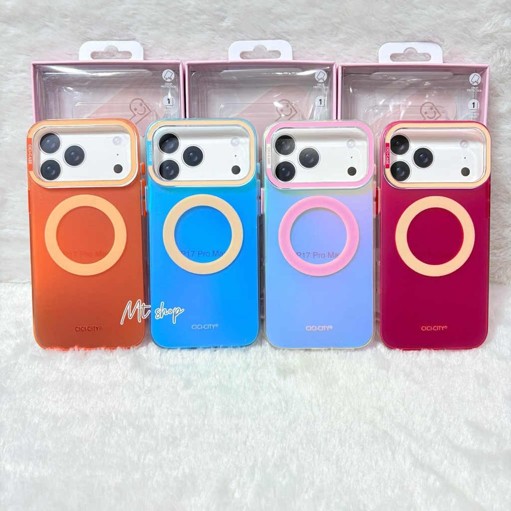 🎉Popphone เคสโฮโลแกรม CICI-CITY รองรับการชาร์จไร้สาย เคส สำหรับ iP 16promax 17 17pro 17promax