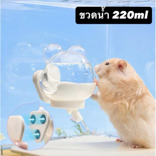 [Hamsterth]ขวดน้ำสำหรับกรงอะคิลิคและกรงซี่ แม่เหล็ก สำหรับแฮมสเตอร์
